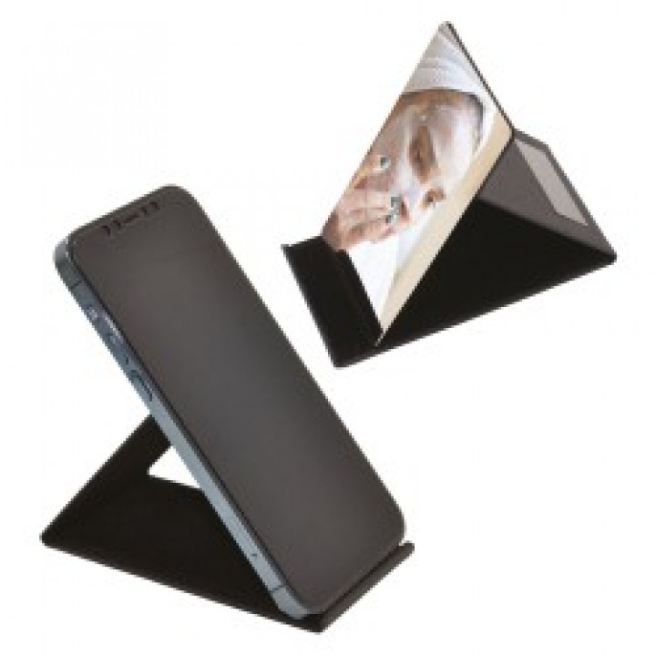 Promosyon Aynalı Katlanabilir Siyah Telefon Standı